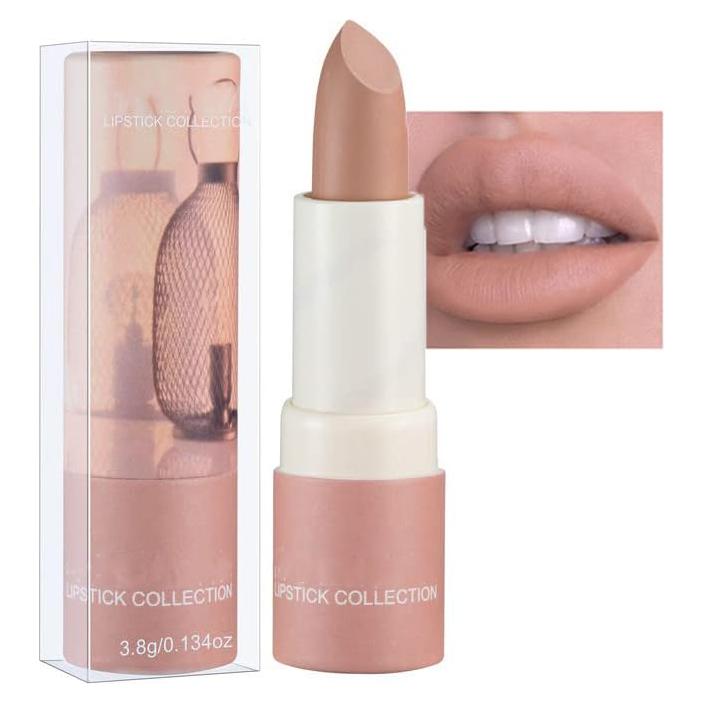 Barra de Labios Mate Nude AKARY - Larga Duración, Ecológica