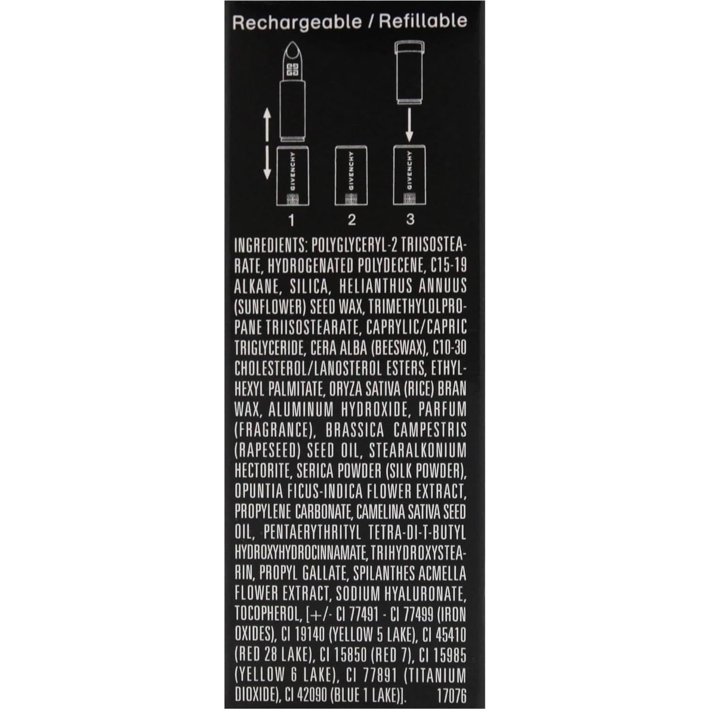 Labial Givenchy Le Rouge Interdit Intense 338 Rouge Vigne 3.11g