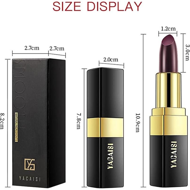 Labial Mágico Cambiante de Color Go Ho - Negro a Rojo, Hidratante