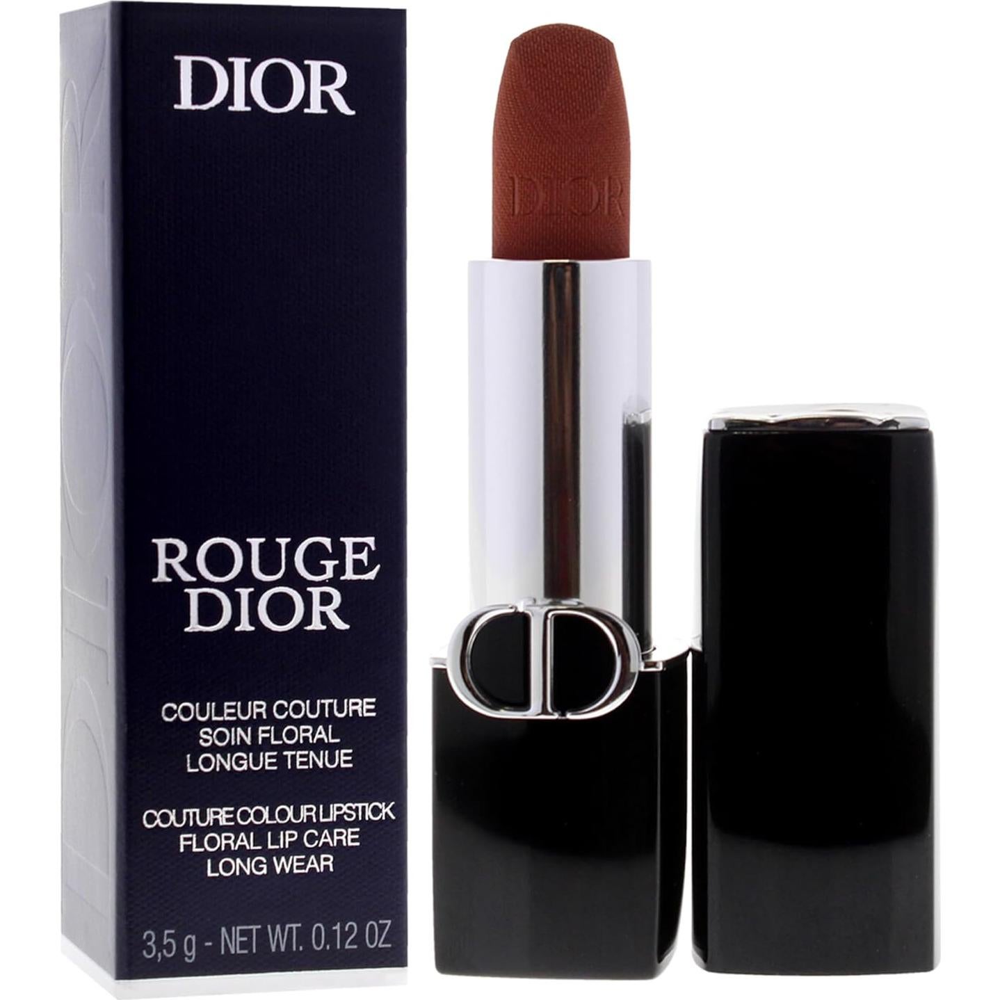 Labial Dior Rouge Couture Velvet 200 Toque Nude 3.4 g Recargable
