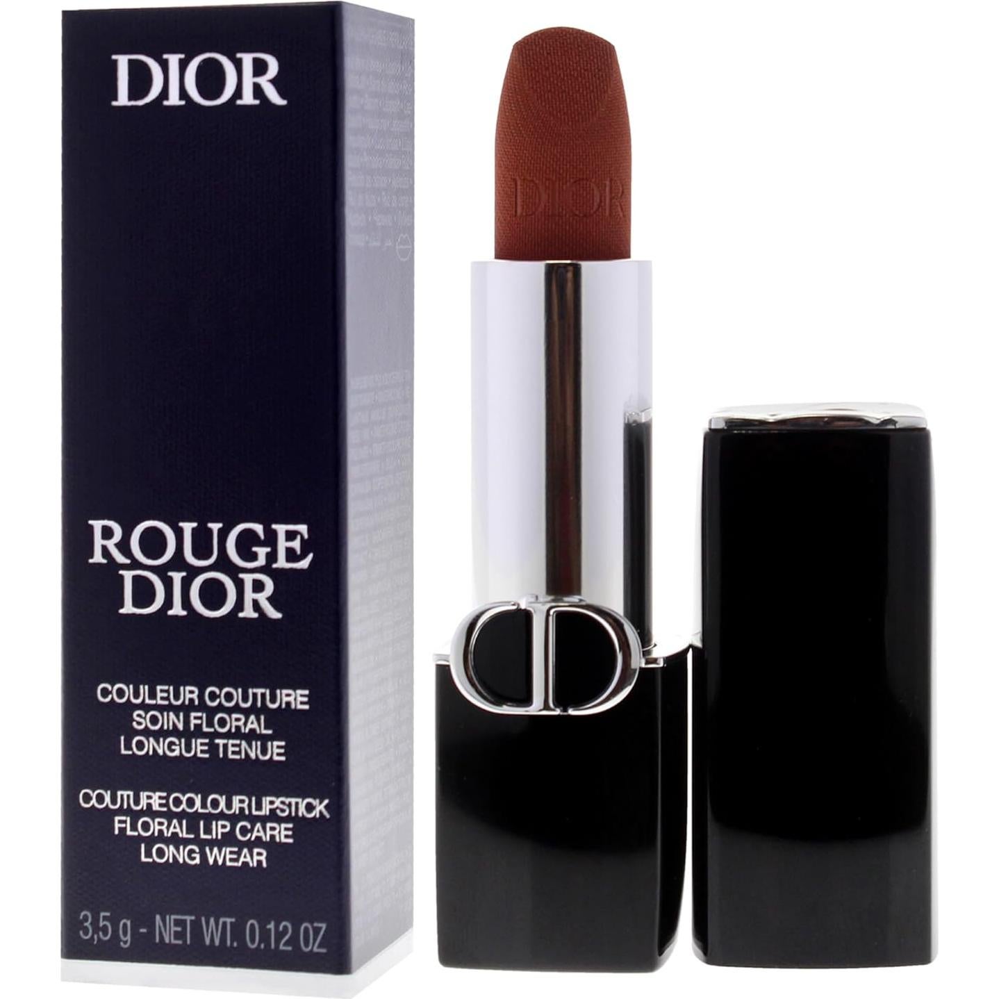 Labial Dior Rouge Couture Velvet 200 Toque Nude 3.4 g Recargable