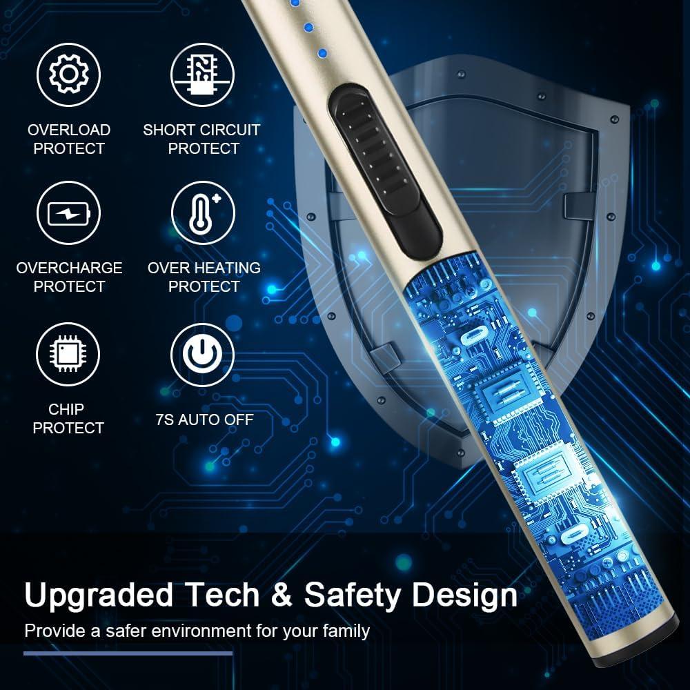 Encendedor Eléctrico SUPRUS Arc Recargable USB A Prueba de Viento