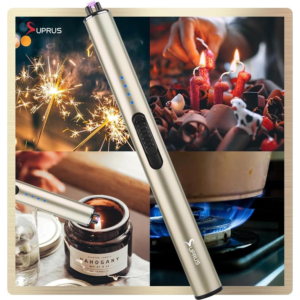 Encendedor Eléctrico SUPRUS Arc Recargable USB A Prueba de Viento