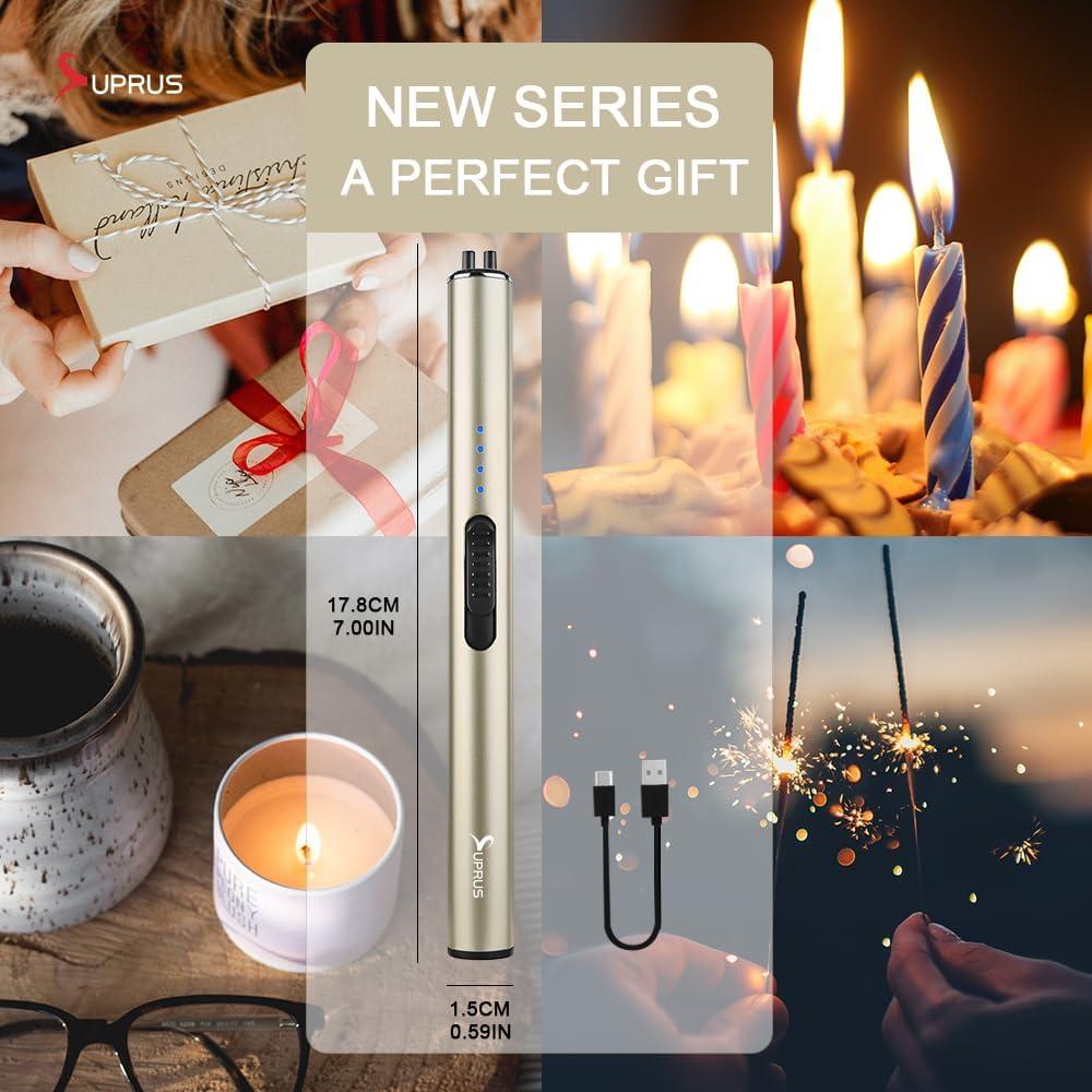 Encendedor Eléctrico SUPRUS Arc Recargable USB A Prueba de Viento