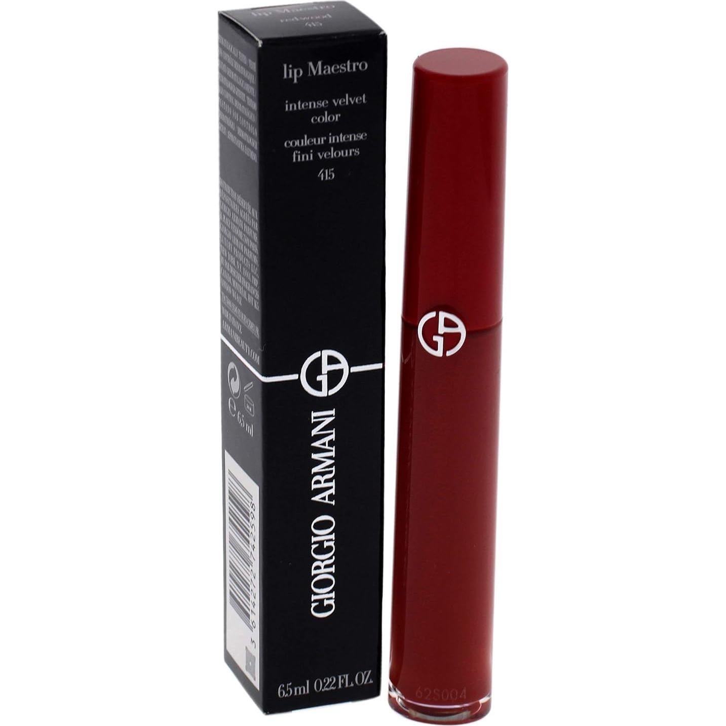 Pintalabios Líquido Giorgio Armani Lip Maestro 415 Redwood 6.24 ml