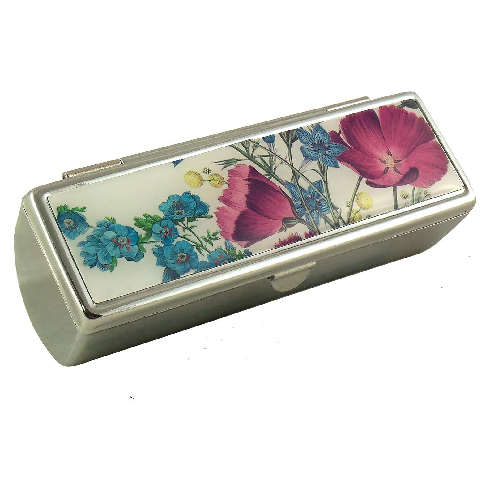 Estuche de Labial Houder con Espejo - Terciopelo Violeta