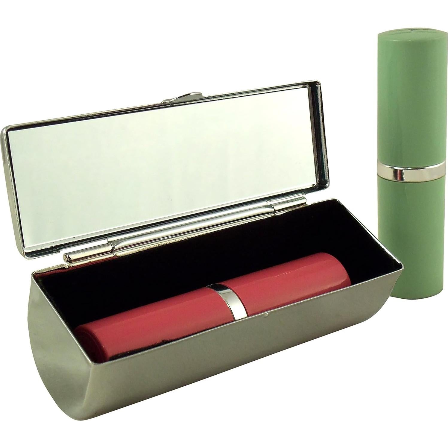 Estuche de Labial Houder con Espejo - Terciopelo Violeta