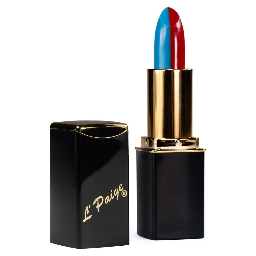 Labial Dividido L'Paige L17 - Rojo Cardenal/Azul, Aloe Vera