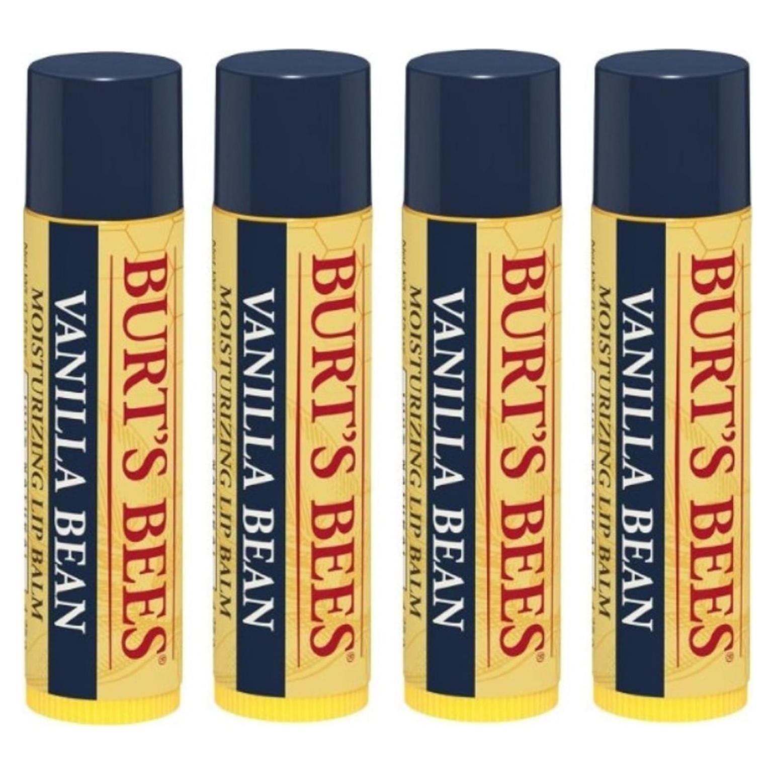 Bálsamo Labial Burt's Bees Vainilla 4.25g - Paquete de 4