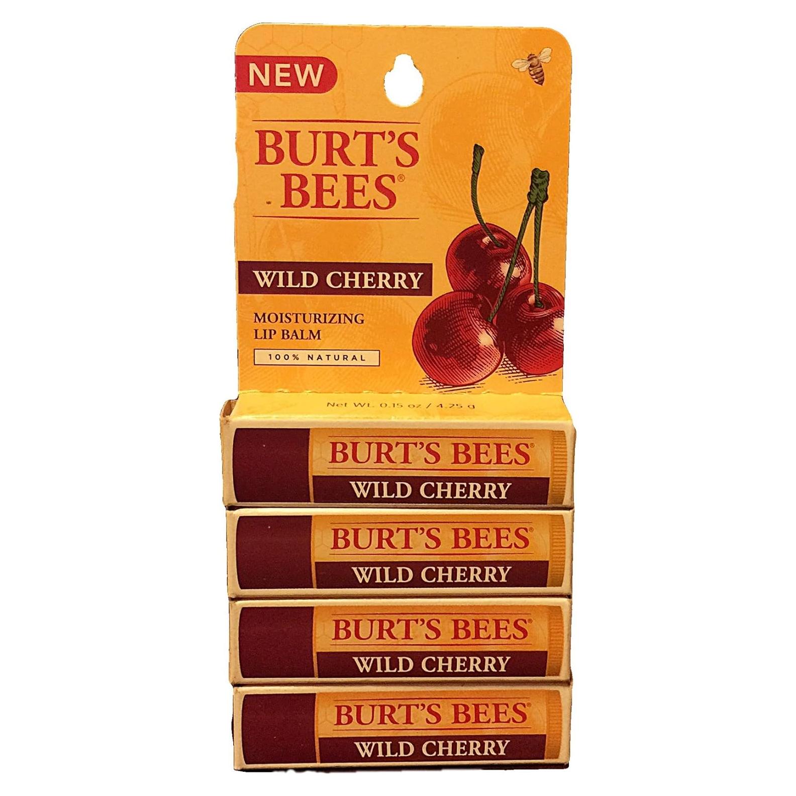 Bálsamo Labial Hidratante Burt's Bees Cereza 4x4.25g