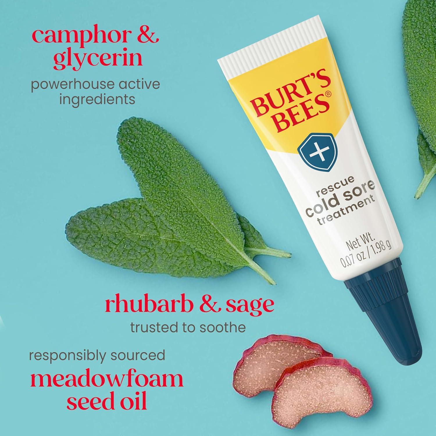 Tratamiento para Herpes Labial y Balsamo Labial Burt's Bees 2 Tubos