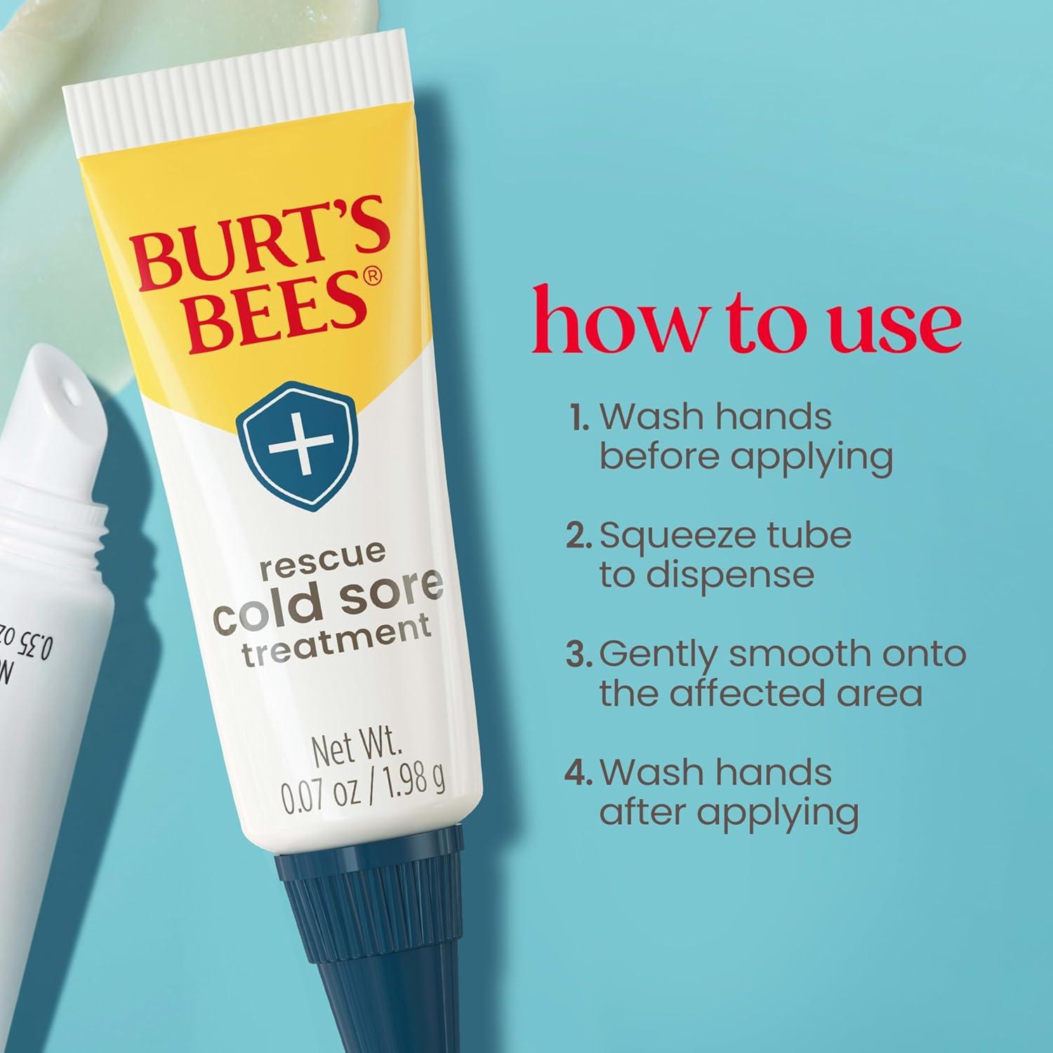Tratamiento para Herpes Labial y Balsamo Labial Burt's Bees 2 Tubos