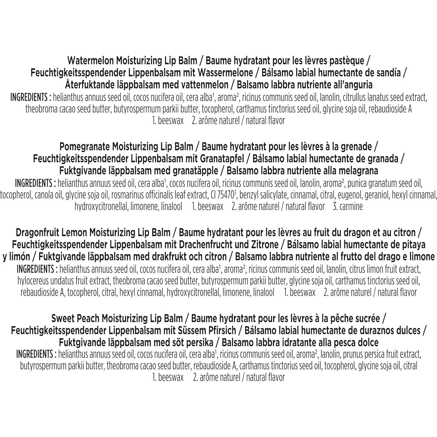 Set de Regalo Balsamo Labial Burt's Bees 4 Sabores 4.25 g