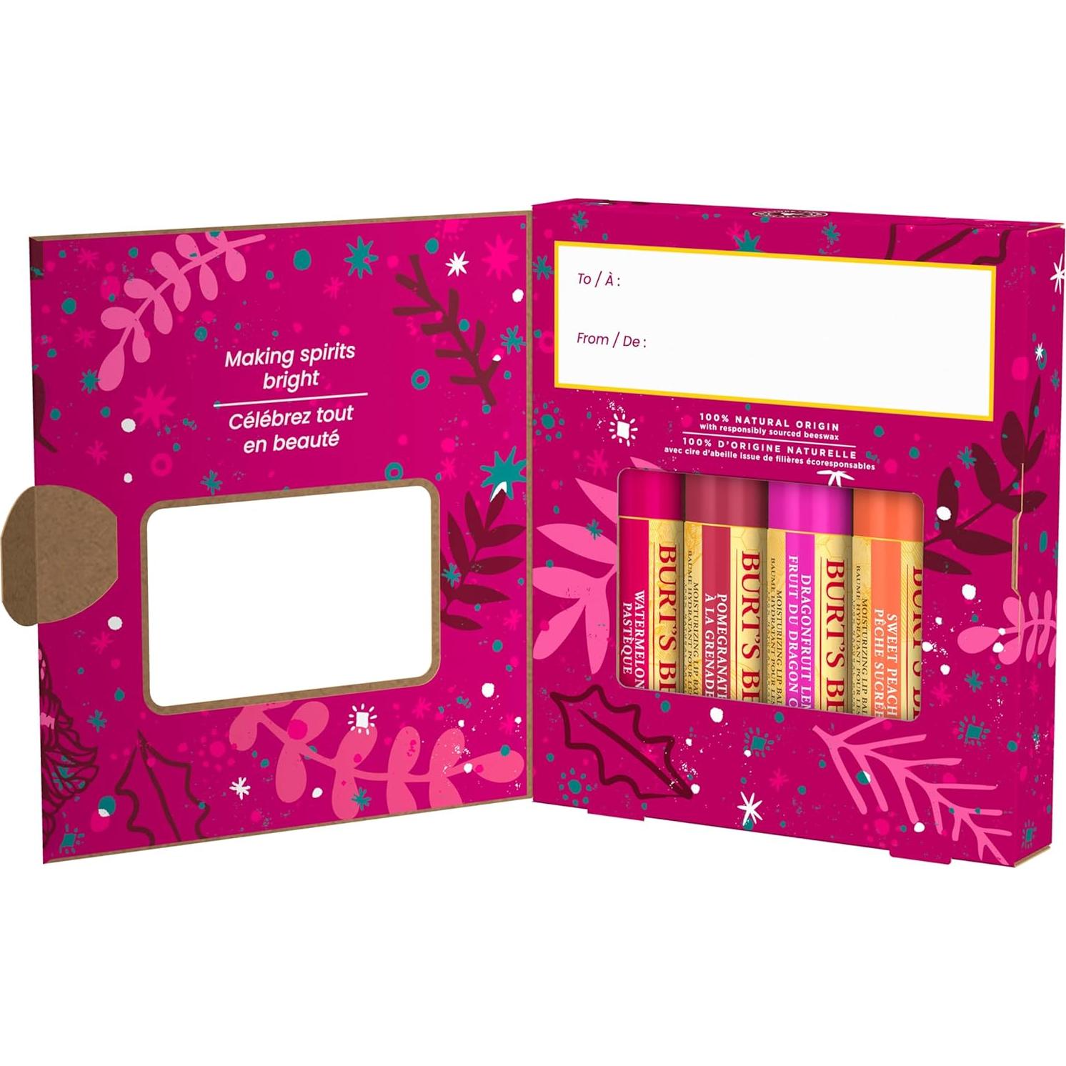 Set de Regalo Balsamo Labial Burt's Bees 4 Sabores 4.25 g