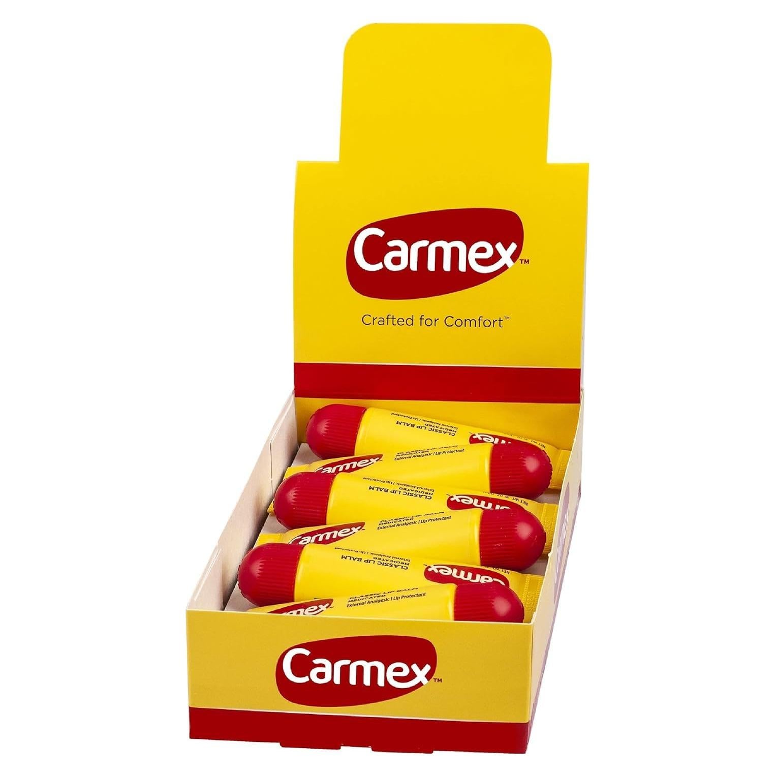 Bálsamo Labial Medicado Carmex - Paquete de 12 Tubos
