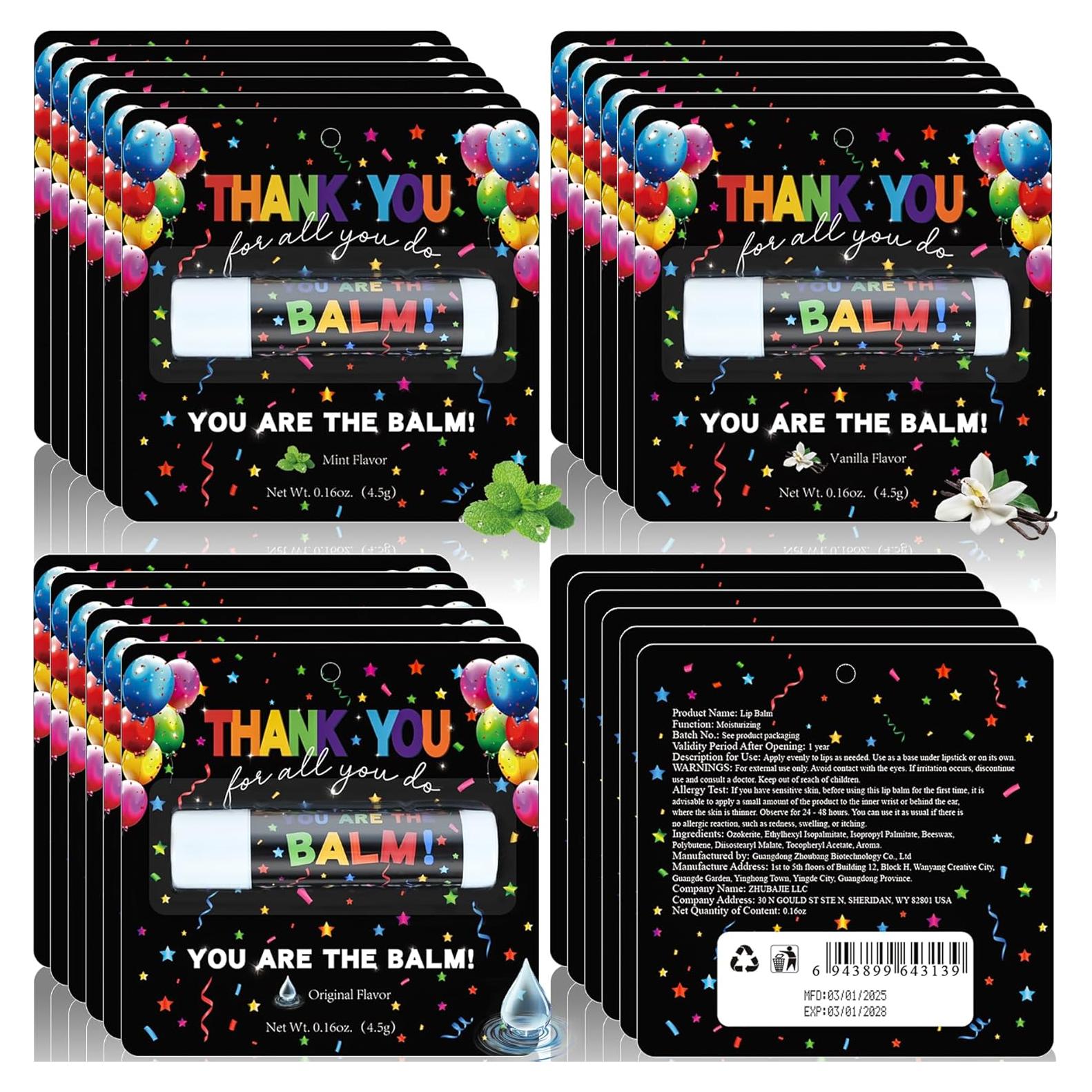 30 Balsamos Labiales de Apreciación Kuabiz - Menta y Vainilla