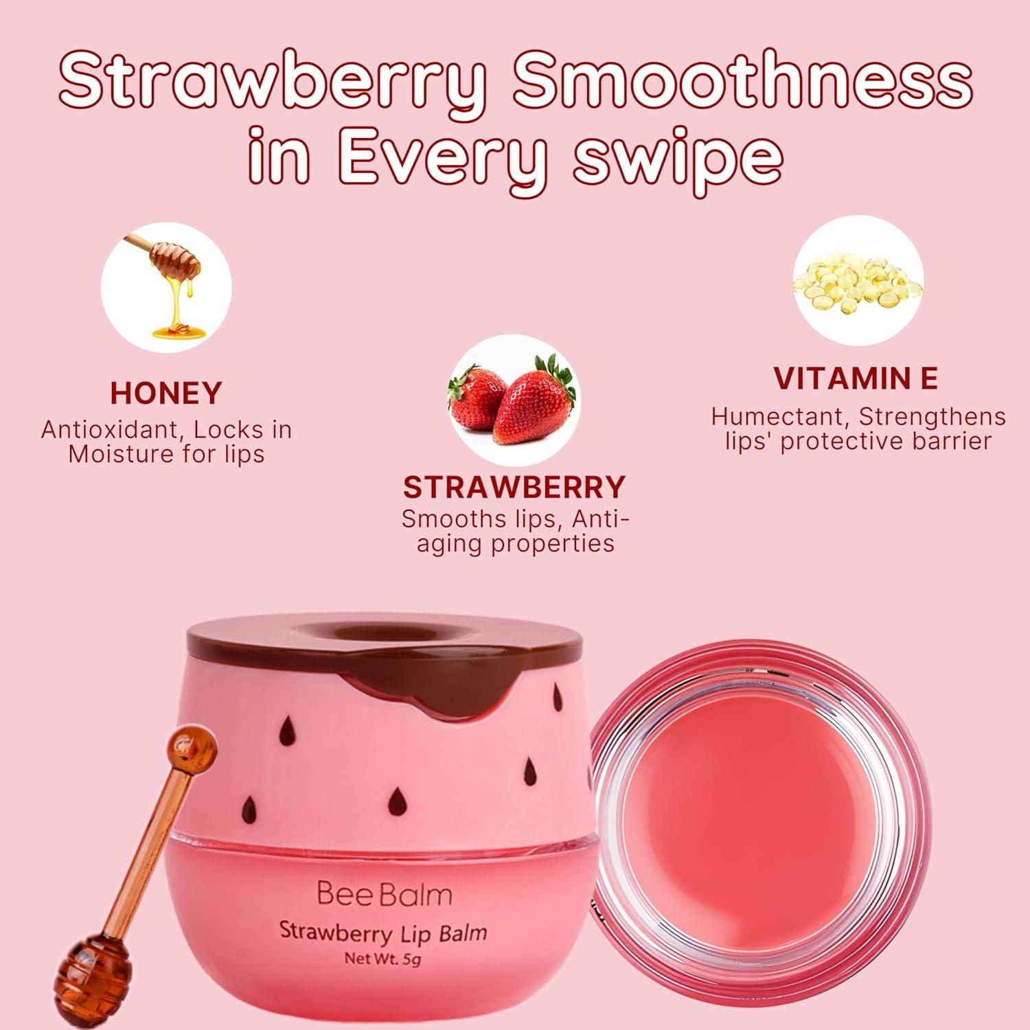 Bálsamo Labial My Bee Balm Fresa - Hidratante 5.1g