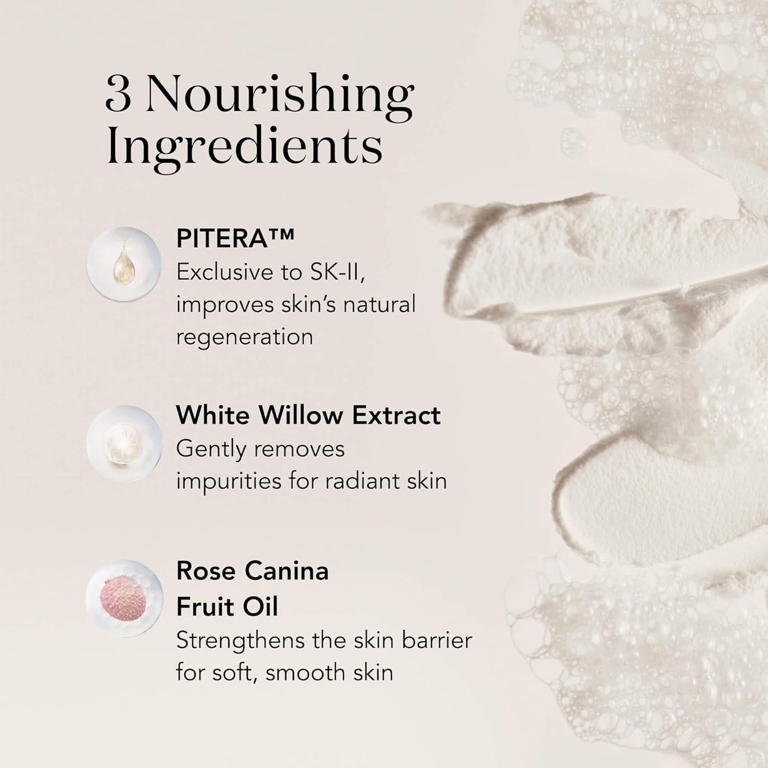 Limpiador Facial Espumoso SK-II 102 g - Piel Opaca y Seca