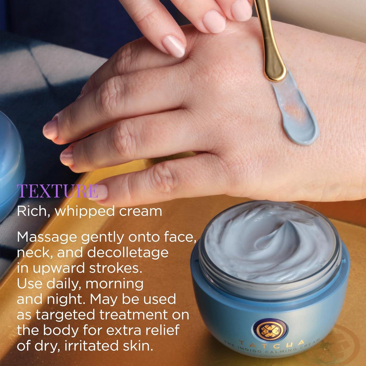 Crema Hidratante Facial TATCHA Indigo 50ml para Eccema