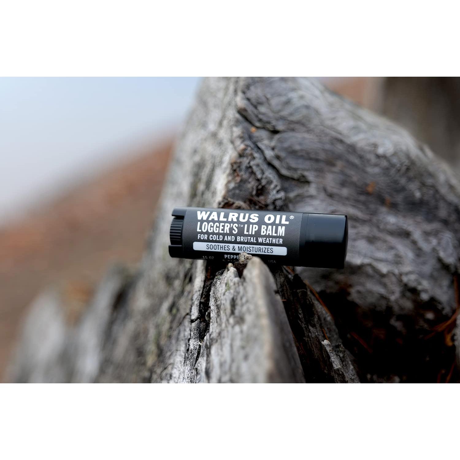 Bálsamo Labial Vegano Walrus Oil Logger's - Paquete de 2