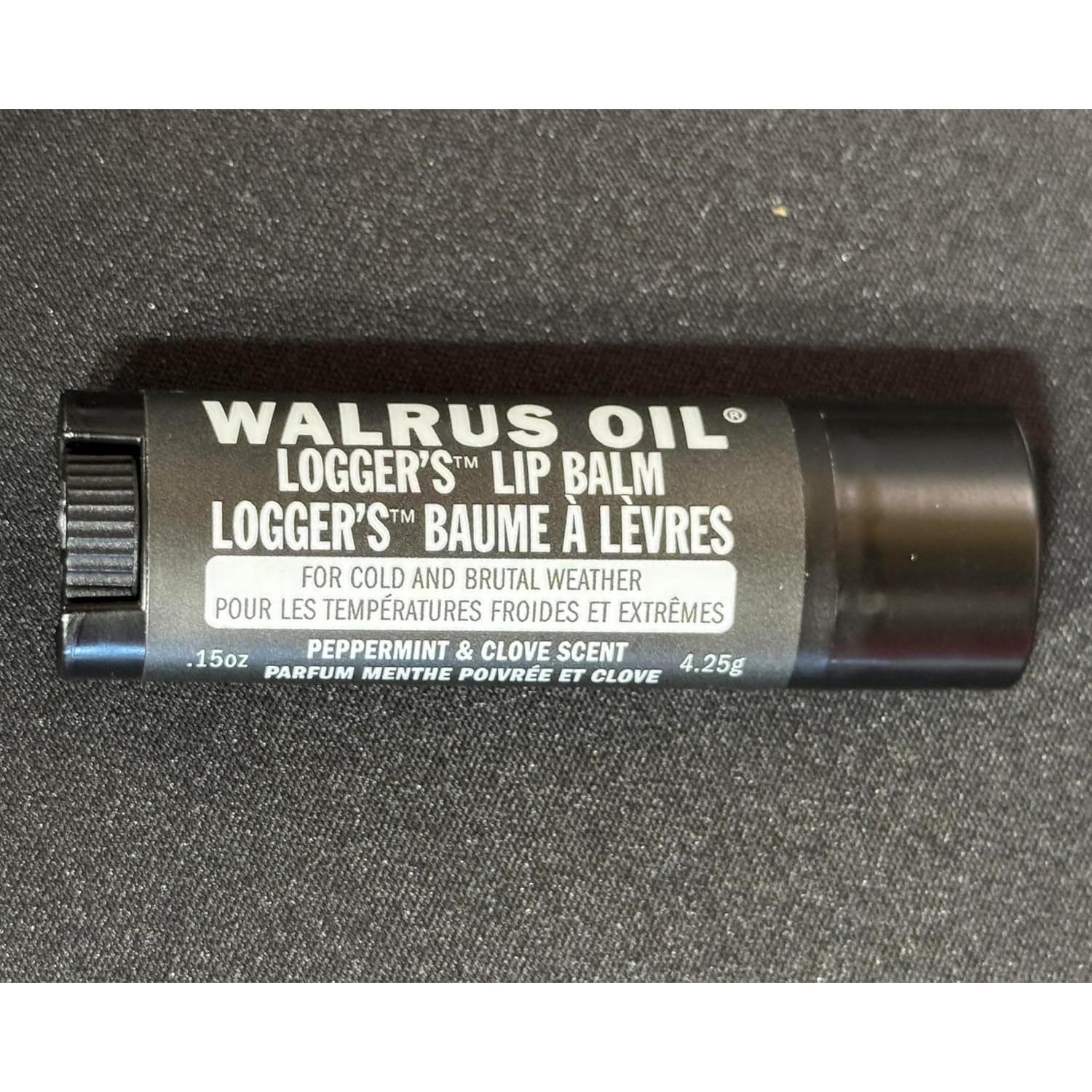 Bálsamo Labial Vegano Walrus Oil Logger's - Paquete de 2