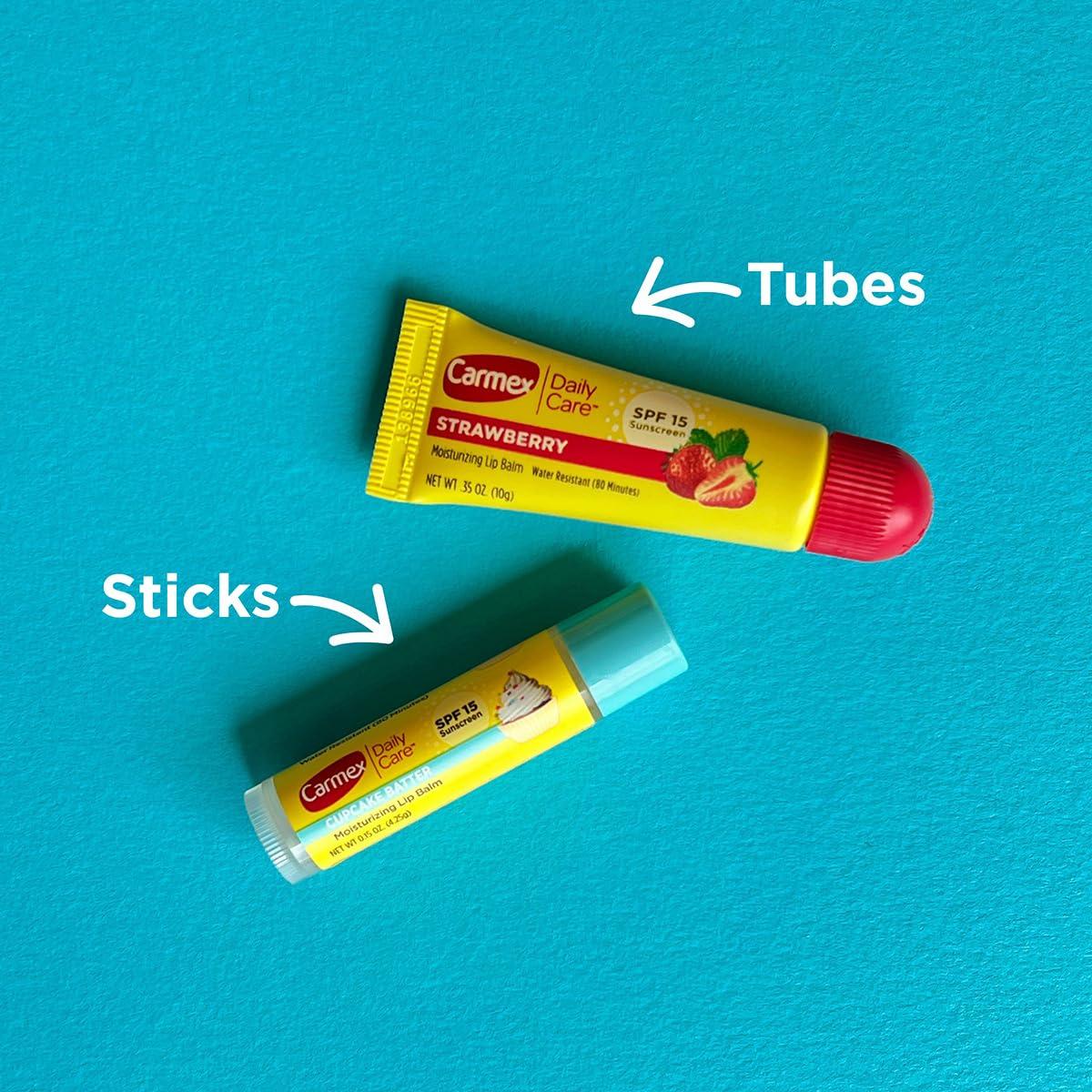 Bálsamo Labial Hidratante Carmex Daily Care SPF 15 - 9 Unidades