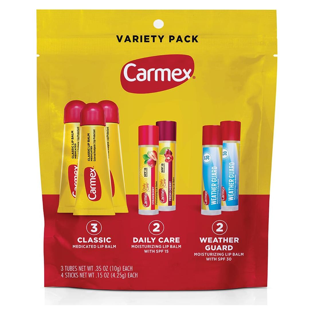 Carmex Clásico Balsamo Labial Hidratante 7 Contenidos