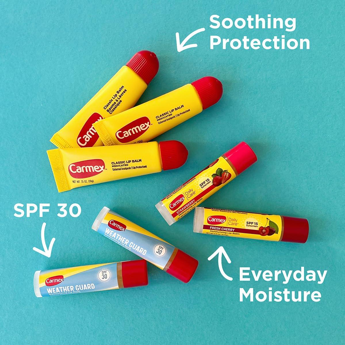 Carmex Clásico Balsamo Labial Hidratante 7 Contenidos