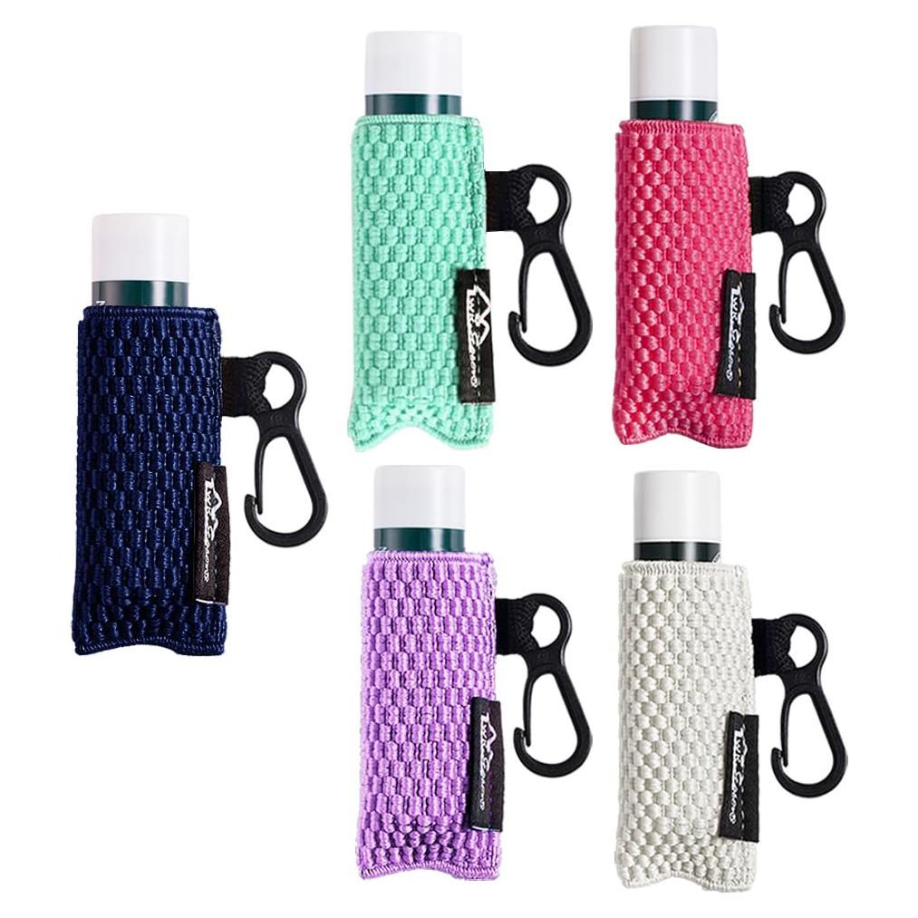 Fundas para Bálsamo Labial WKIEASON con Llavero 5pcs