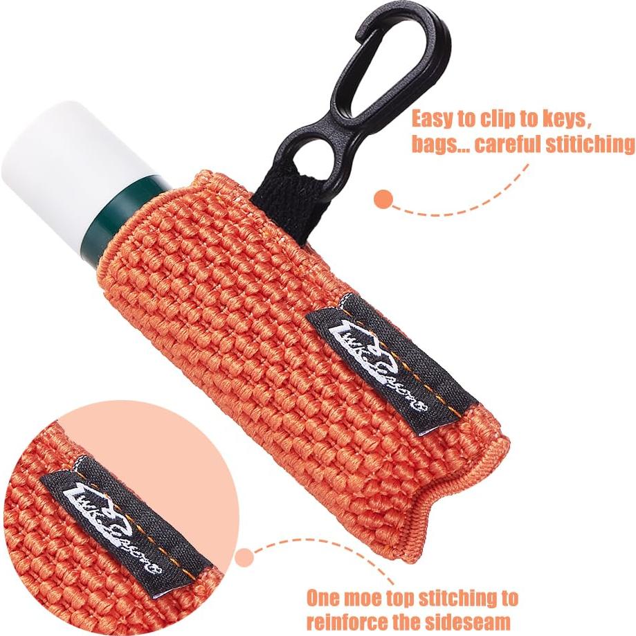 Fundas para Bálsamo Labial WKIEASON con Llavero 5pcs