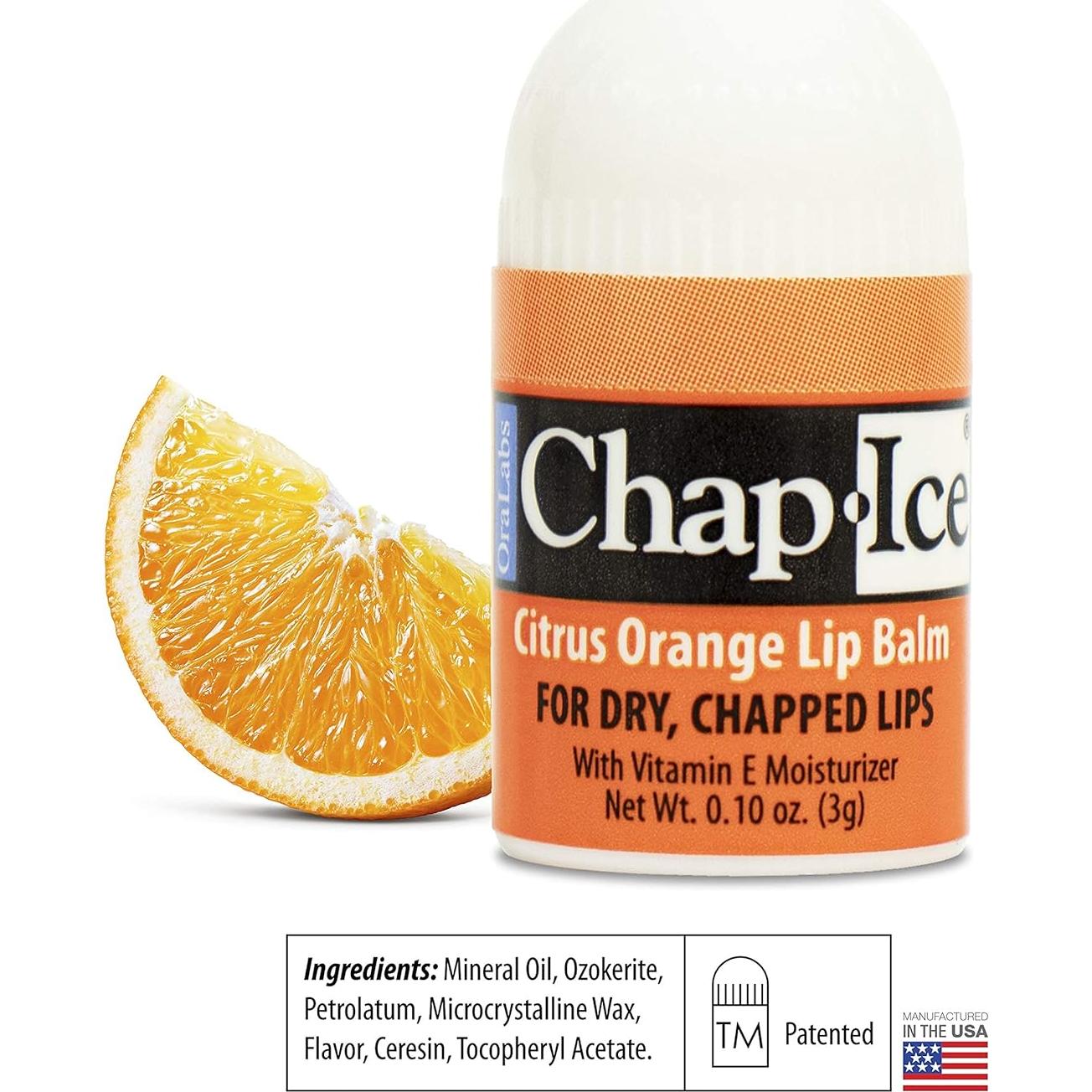 Bálsamo Labial Mini Chap-Ice 12 Unidades Sabores Variados