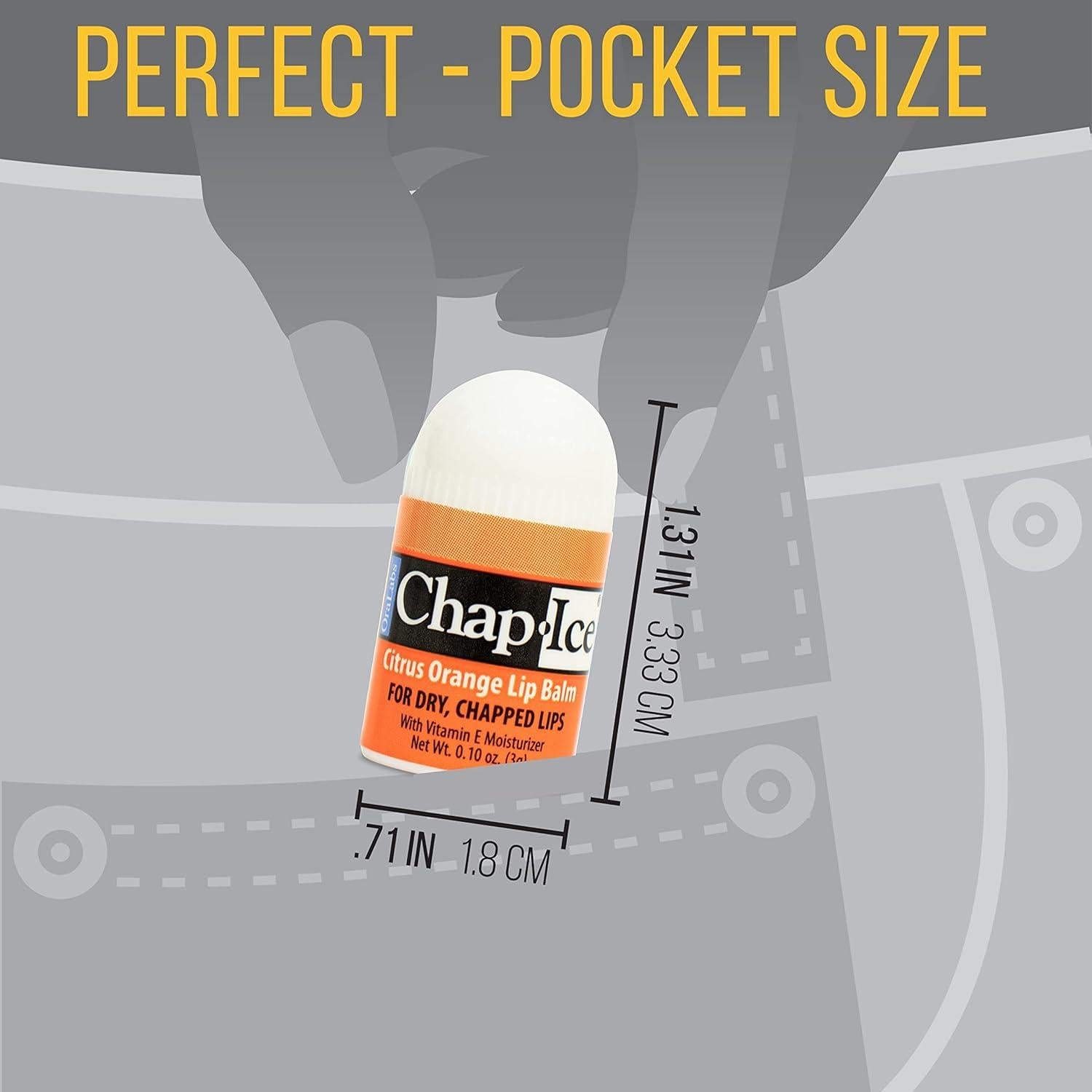 Bálsamo Labial Mini Chap-Ice 12 Unidades Sabores Variados