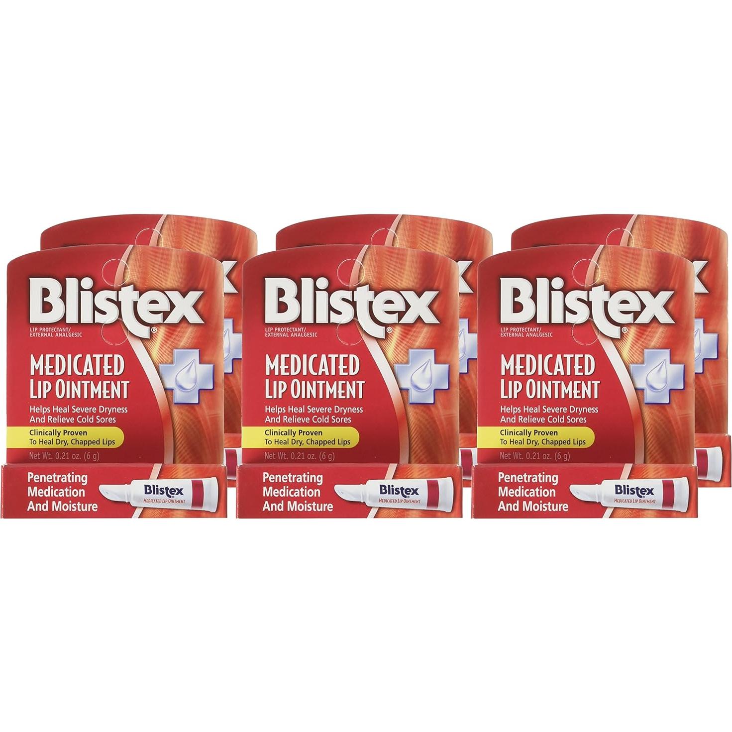 Ungüento Labial Medicado Blistex 6 x 6 g - Alivio y Hidratación
