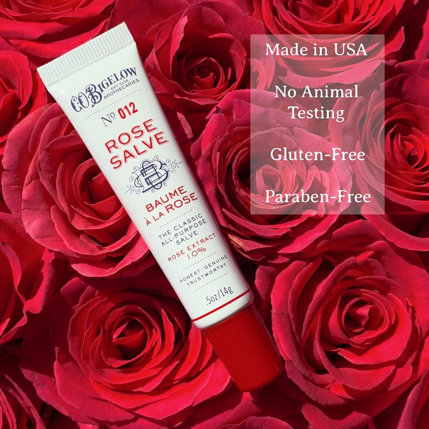 Bálsamo Labial C.O. Bigelow Salve de Rosa - Set de 3 Tubos