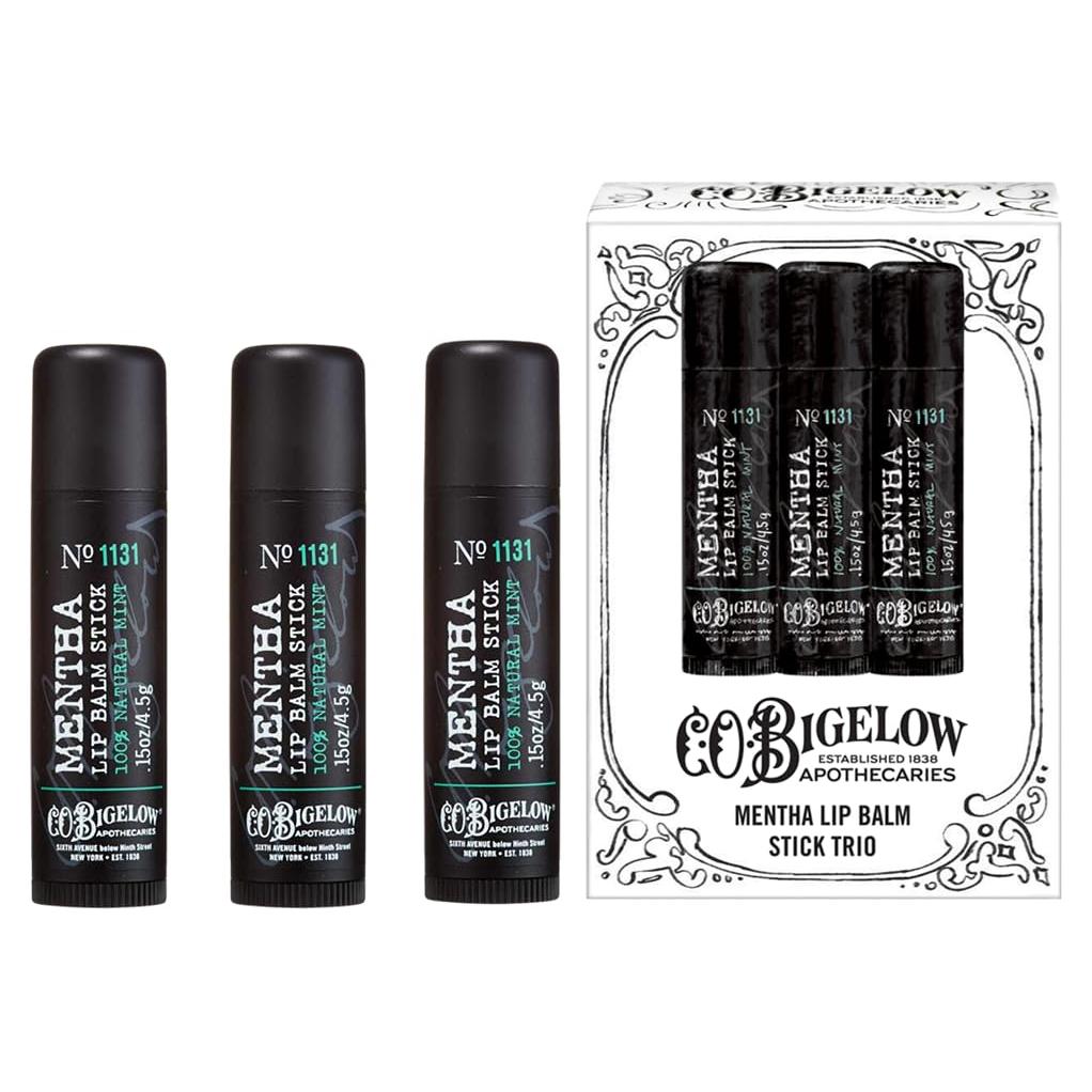 Bálsamo Labial C.O. Bigelow Mentha - Paquete de 3 Sticks 4.5g
