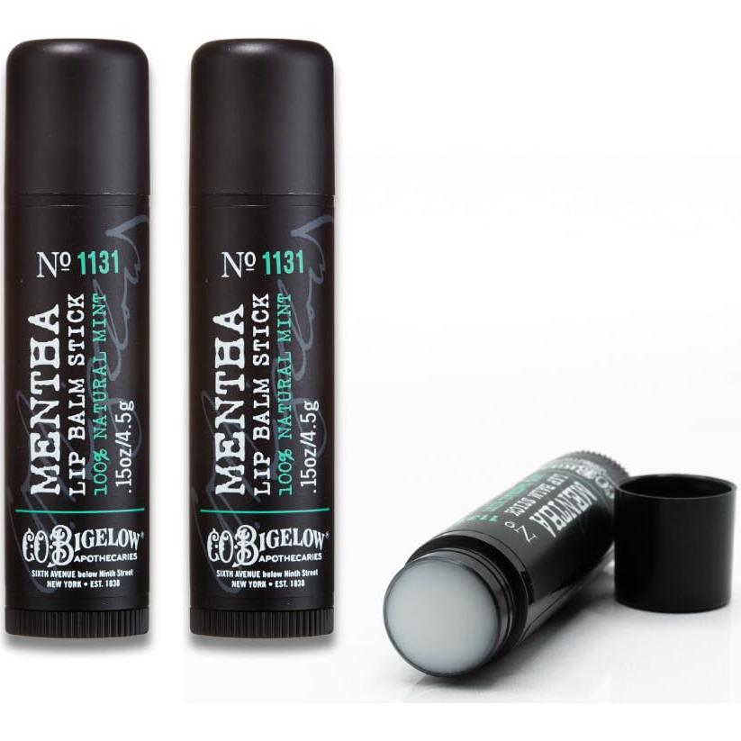 Bálsamo Labial C.O. Bigelow Mentha - Paquete de 3 Sticks 4.5g