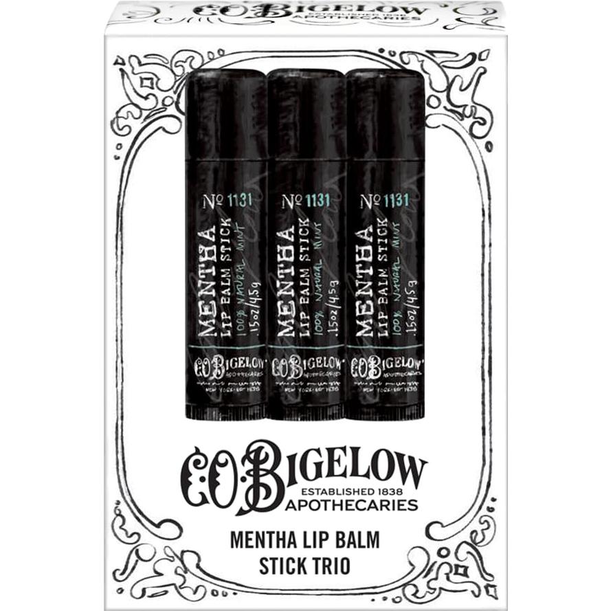Bálsamo Labial C.O. Bigelow Mentha - Paquete de 3 Sticks 4.5g