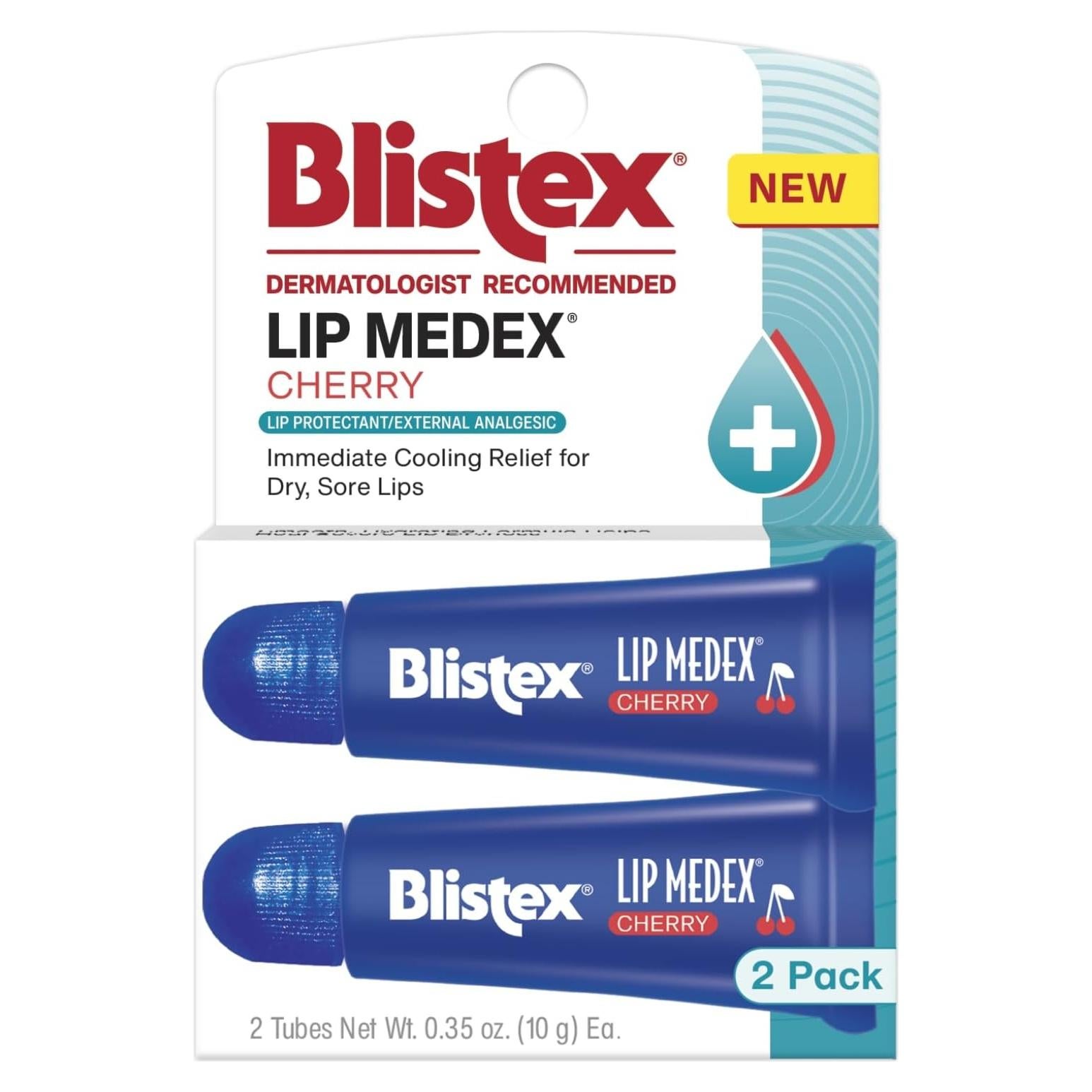 Bálsamo Labial Blistex Cereza Medex 2 Unidades 9.92 g