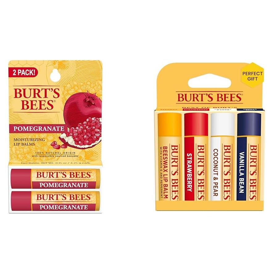 Bálsamo Labial Burt's Bees Pack 6 Tubos Hidratantes Sabores
