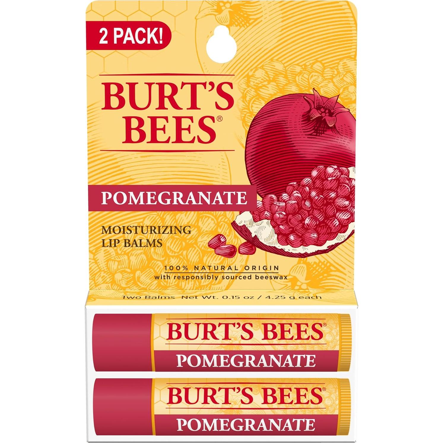 Bálsamo Labial Burt's Bees Pack 6 Tubos Hidratantes Sabores