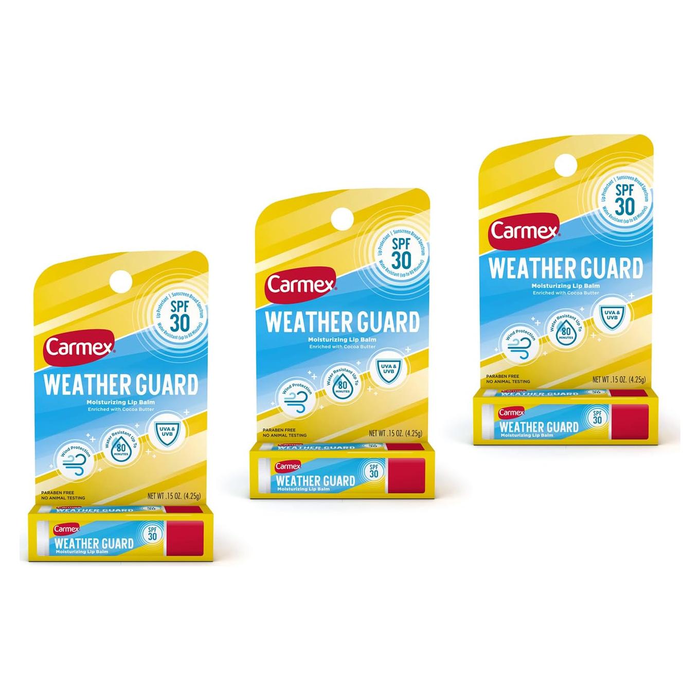 Bálsamo Labial Hidratante Carmex Weather Guard SPF30 12g