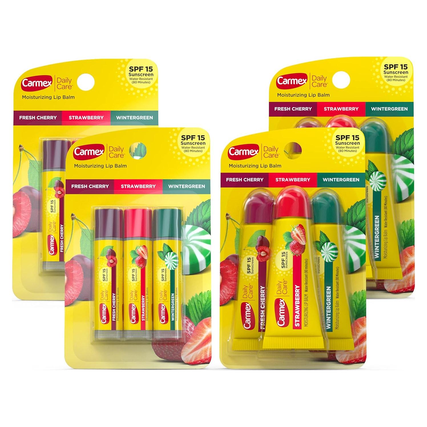 Carmex Balsamo Labial Hidratante SPF 15 - 12 Unidades