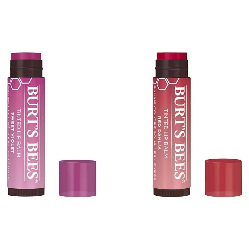 Dúo de Bálsamo Labial Teñido Burt's Bees - 2 Tonos Naturales