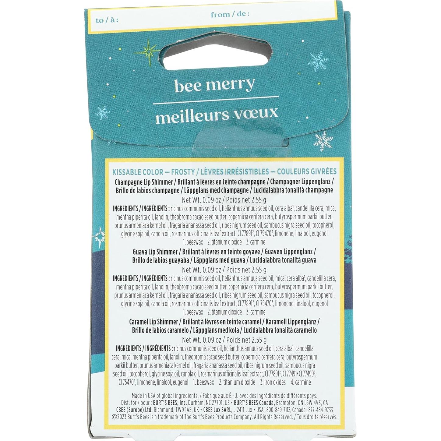 Brillo Labial Burt's Bees Beso Colorido 36g Cuidado del Cuerpo