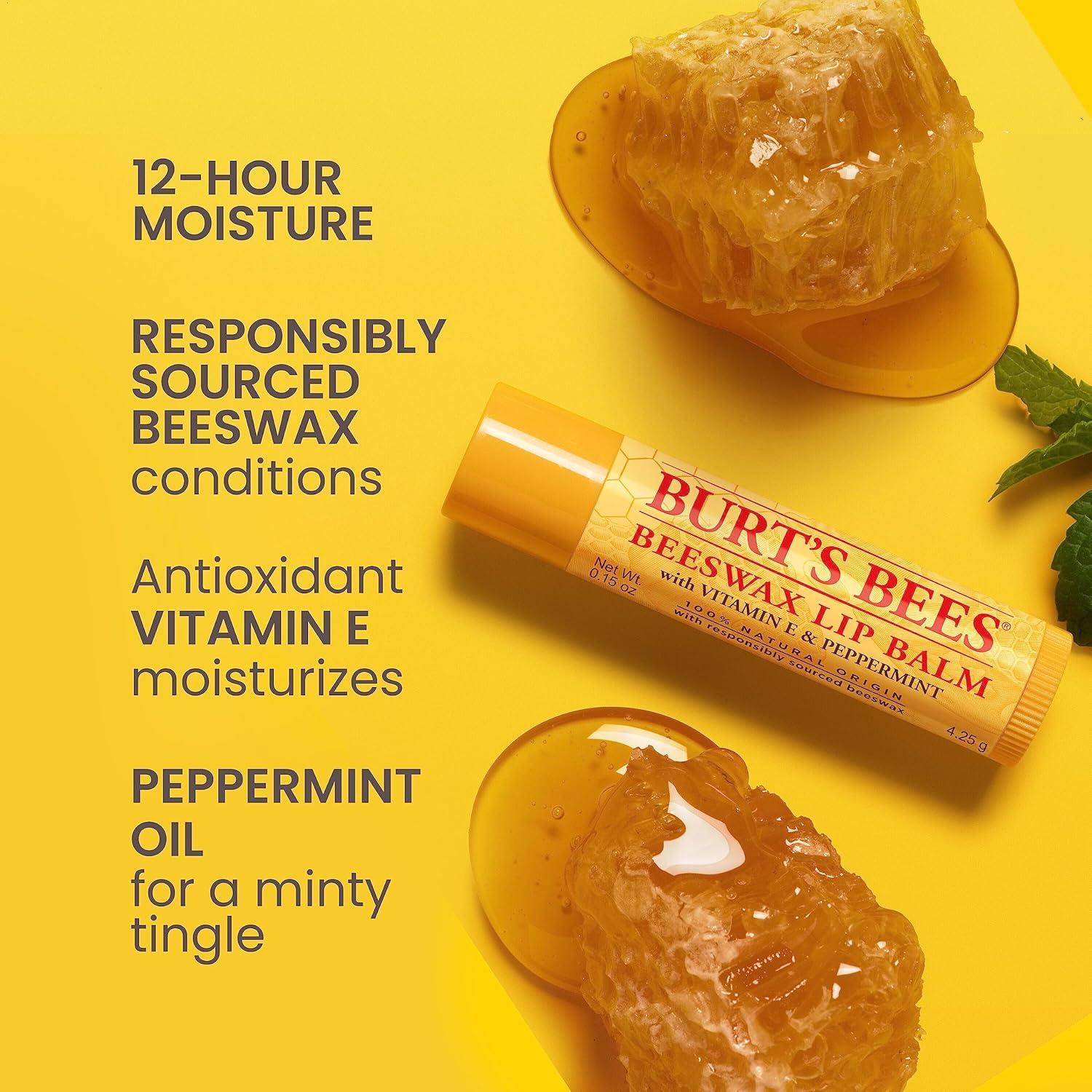 Paquete de Balsamo Labial Burt's Bees SPF 30 - 7 Tubos