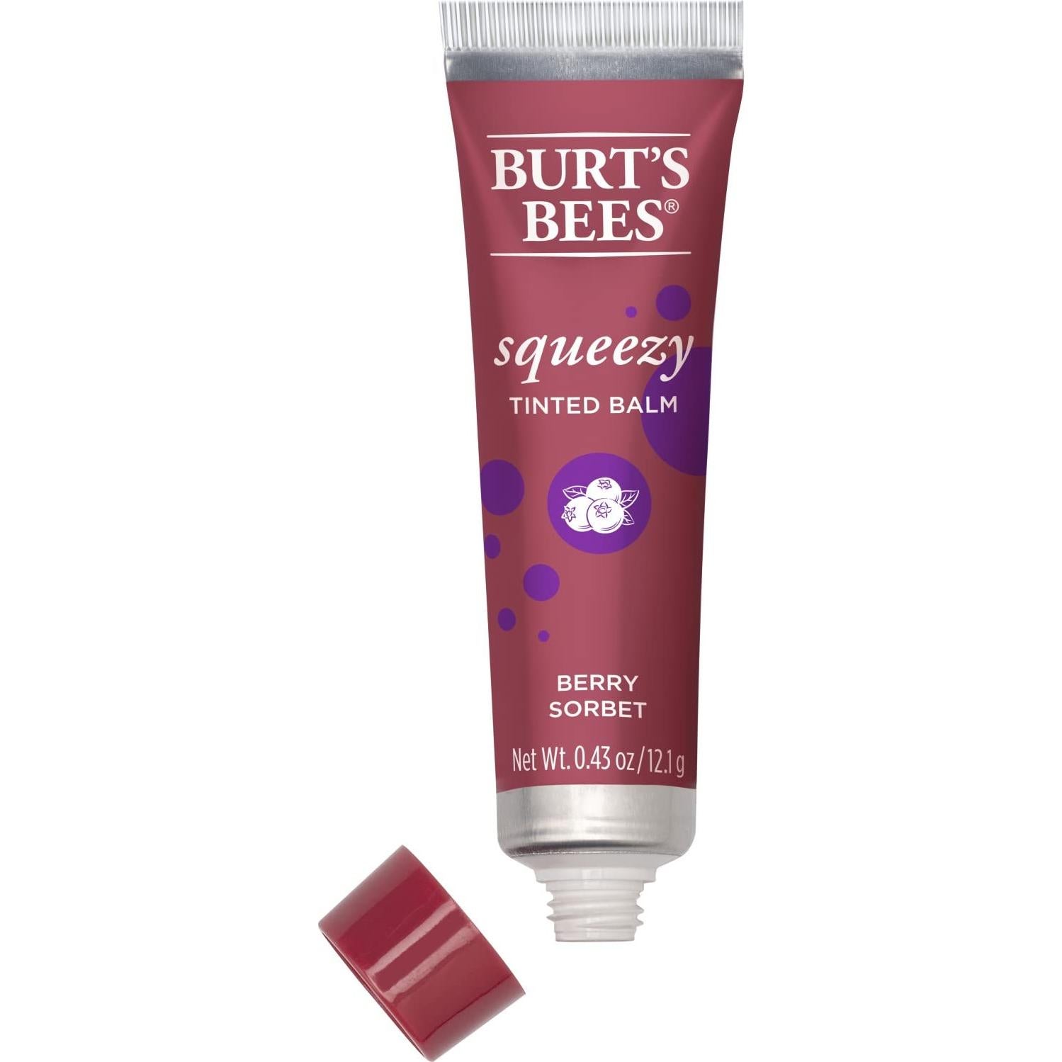 Bálsamo Labial Tinte Squeezy Burt's Bees Sorbete de Baya 12g