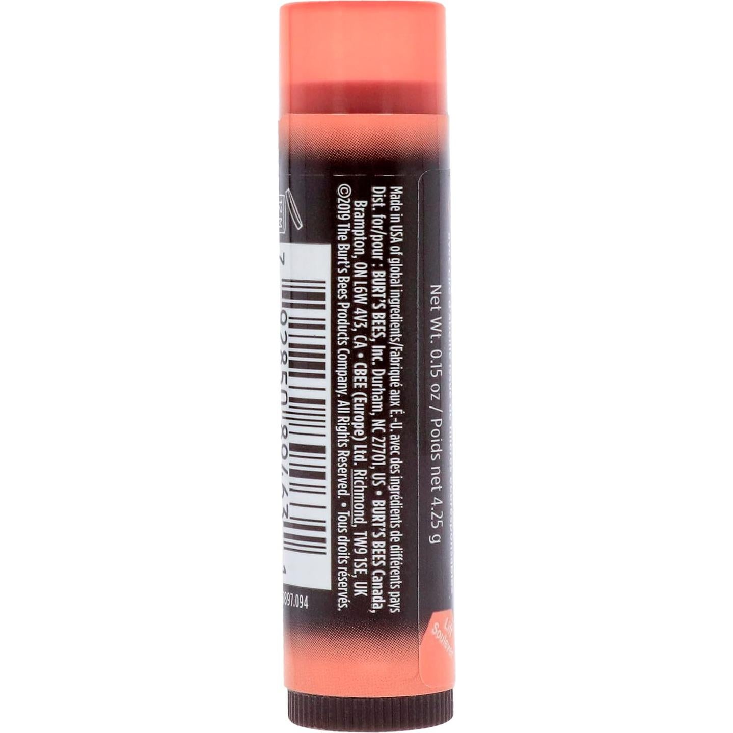 Bálsamo Labial Tinte Burt's Bees Zinnia 100% Natural - 2 Tubos