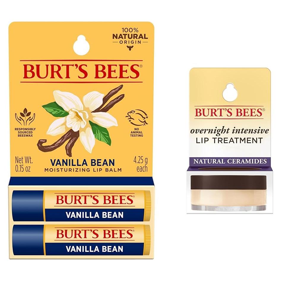 Bálsamo Labial Burt's Bees Vainilla 2 Tubos 4.25 g Hidratante