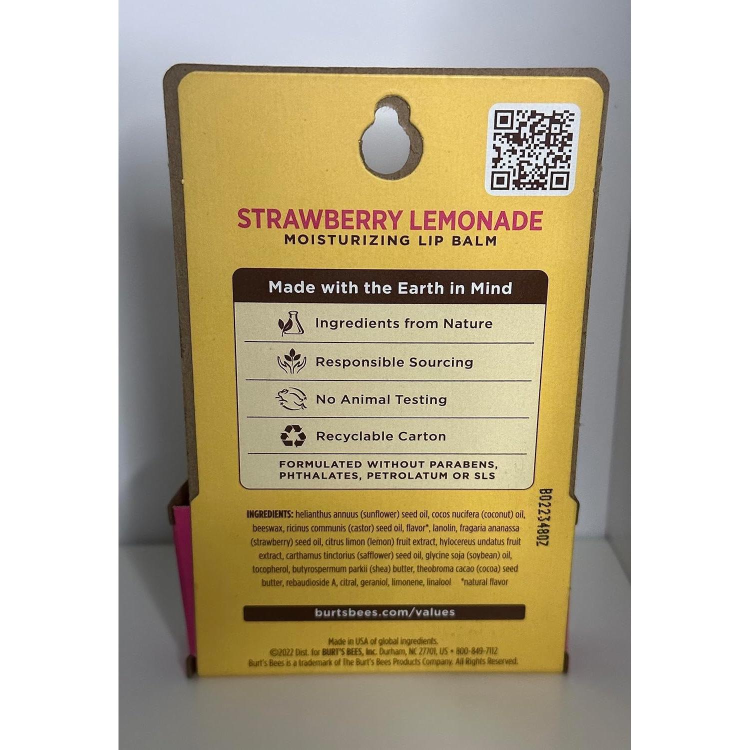 Bálsamo Labial Burt's Bees Limón Fresa 8g