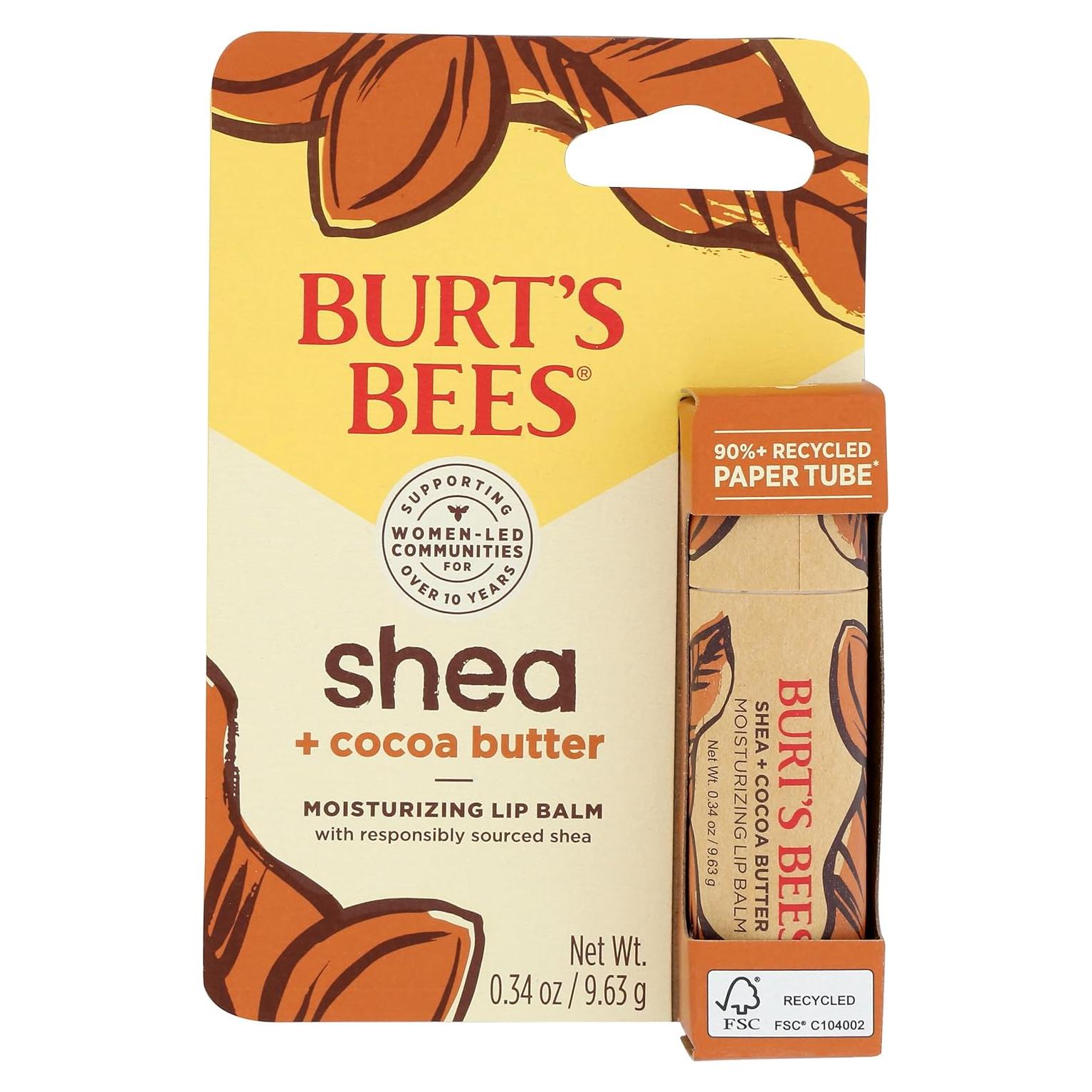 Bálsamo Labial Burt's Bees Manteca de Karité y Cacao 9.6g